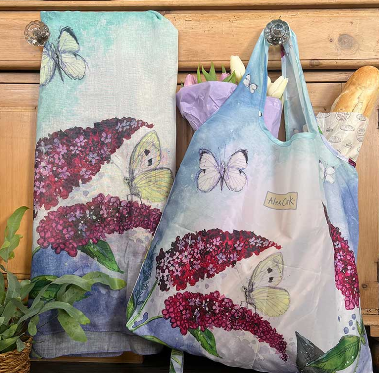 Butterflies and Buddleia Scarf